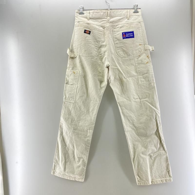 中古】Dickies×SHERWIN WILLIAMS ペインターパンツ ホワイト サイズW32