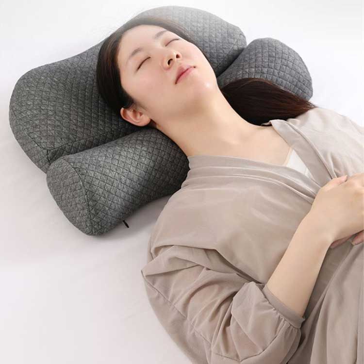 新しい未使用 52*35cm 安眠枕 頸椎サポート 横向き 健康枕 頚椎牽引枕 健康グッズ ケア枕 頸椎枕 首ストレッチ 頚椎 ストレートネック枕 低