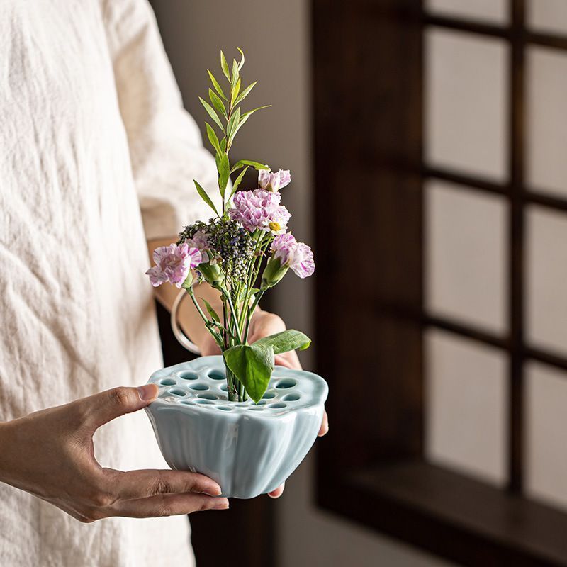 ボウル ティートレイ 生け花 ドライフラワー 花瓶 華道 蓮 茶道 陶器