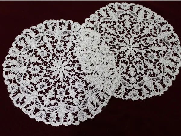 ベルギー製アンティーク ロザリンパール レース ドイリー - メルカリ