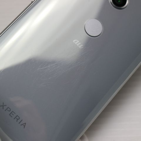 美品 SOV37 Xperia XZ2 シルバー スマホ 即日発送 スマホ 白ロム au