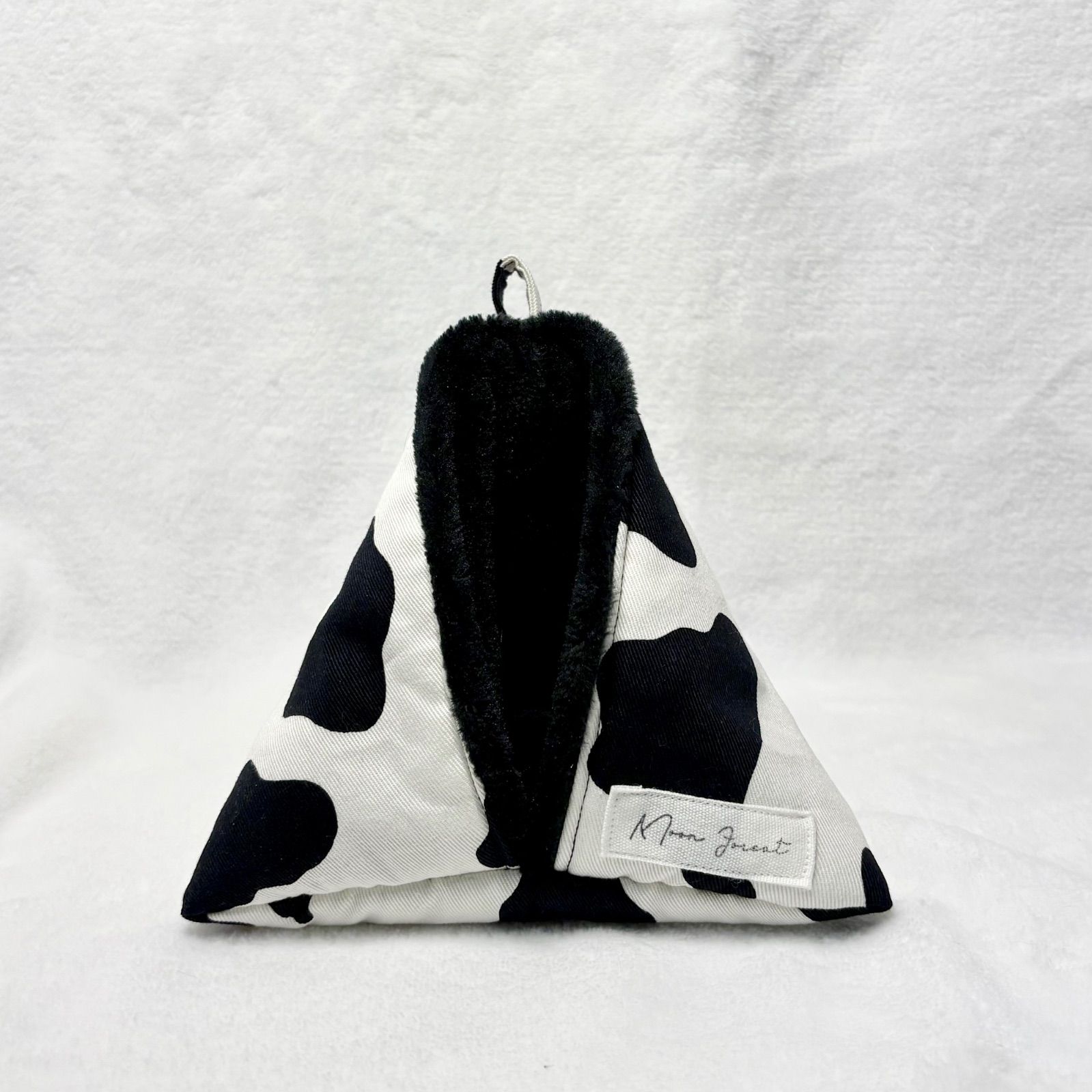 さんかくポーチ M 】2〜3モモ用 ✩ 牛柄 モモンガポーチ