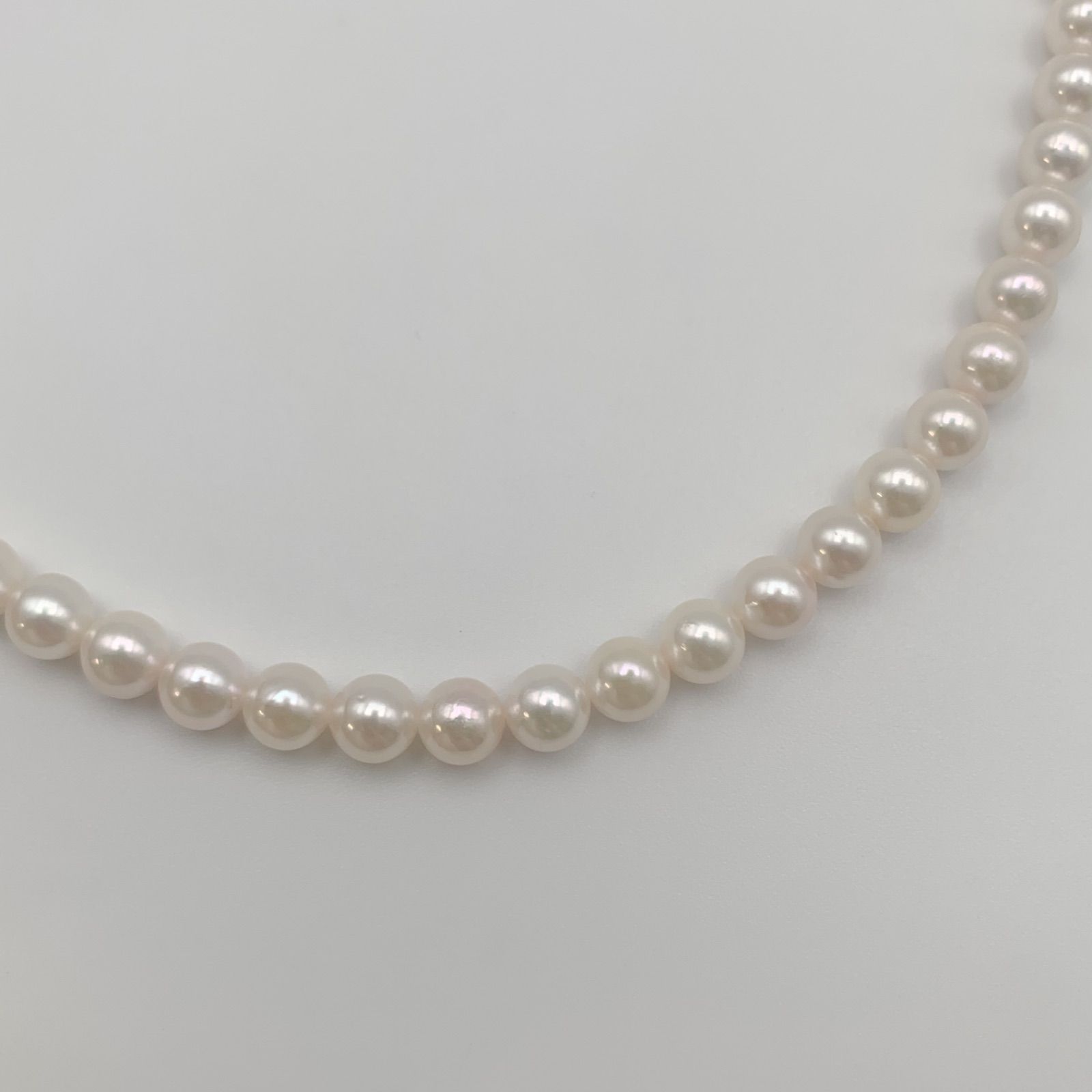 中古】ミキモト MIKIMOTO アコヤ真珠6-6.5mm パール ネックレス K14YG