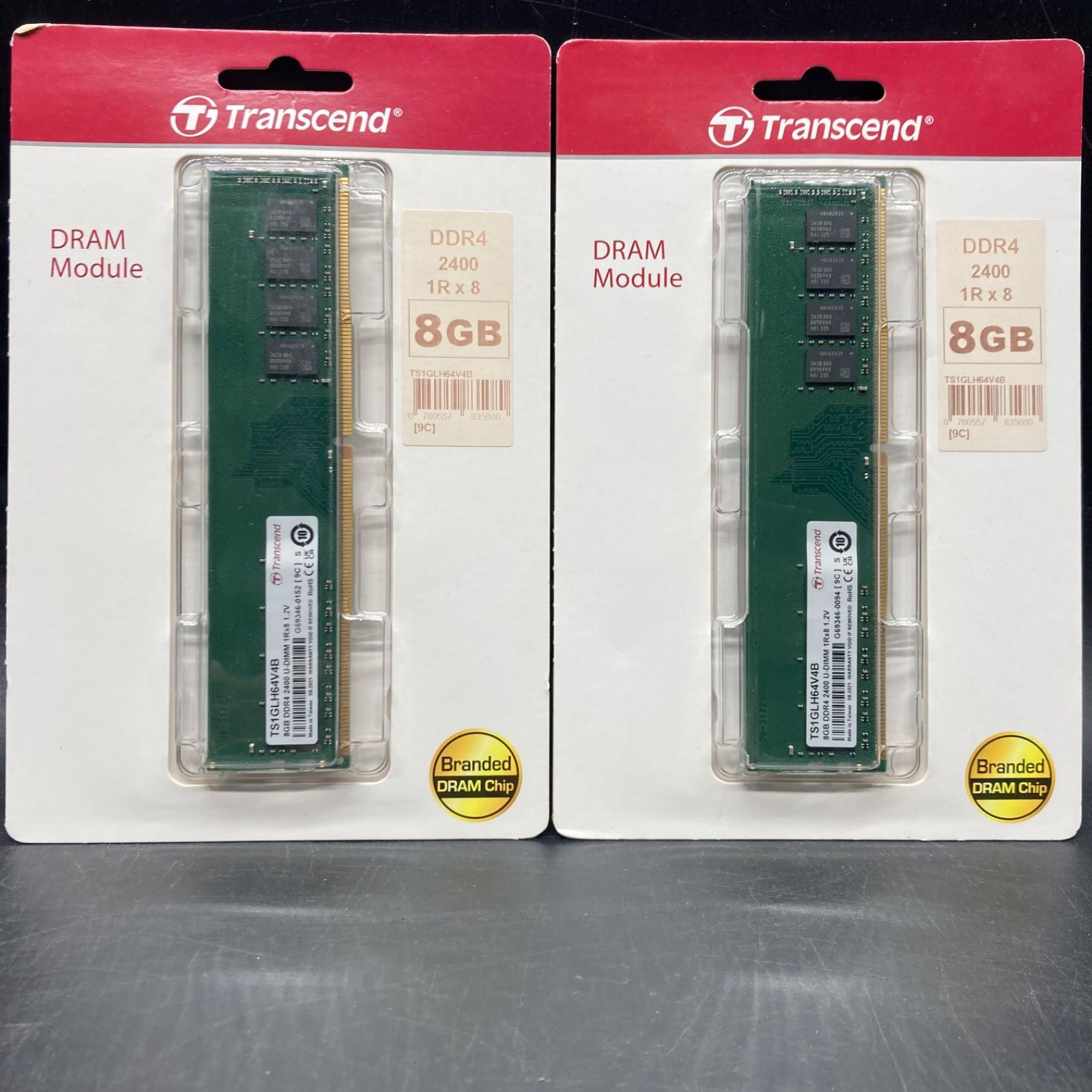 【16GBセット】Transcend DDR4-2400 8GB×2枚 KS0126 【未開封】Transcend トランセンド DDR4 2400 8GB ※2個セット