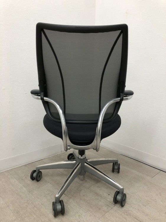 固定肘付リバティチェア ブラック