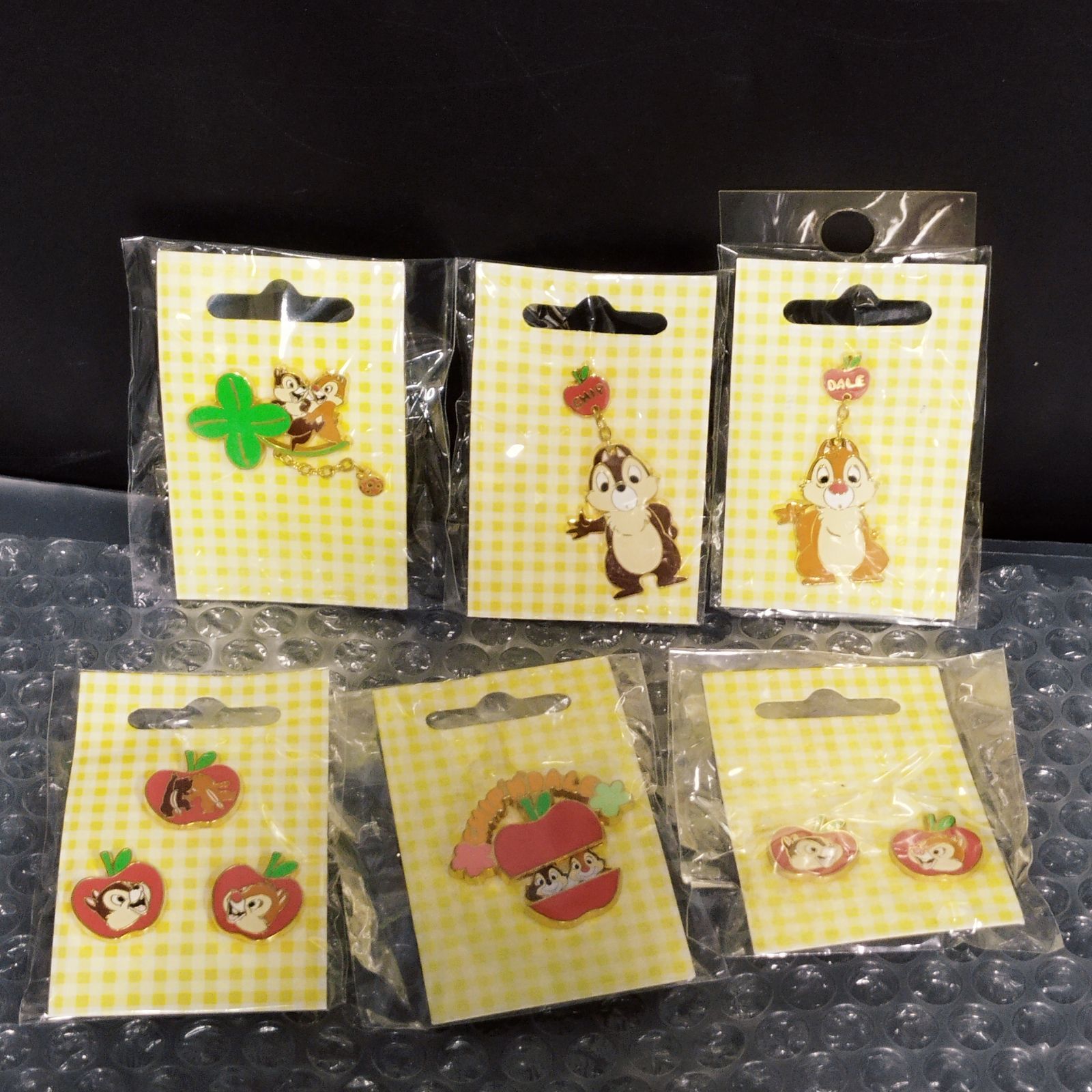 D5795】ディズニー チップとデール ピンバッジ セット※欠品あり