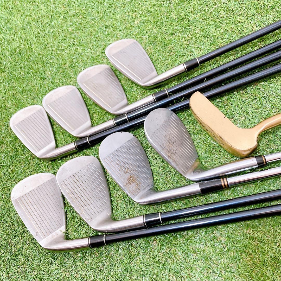 メンズ右利き初心者用 ツアーステージ ViQ ゴルフクラブセット W-2623