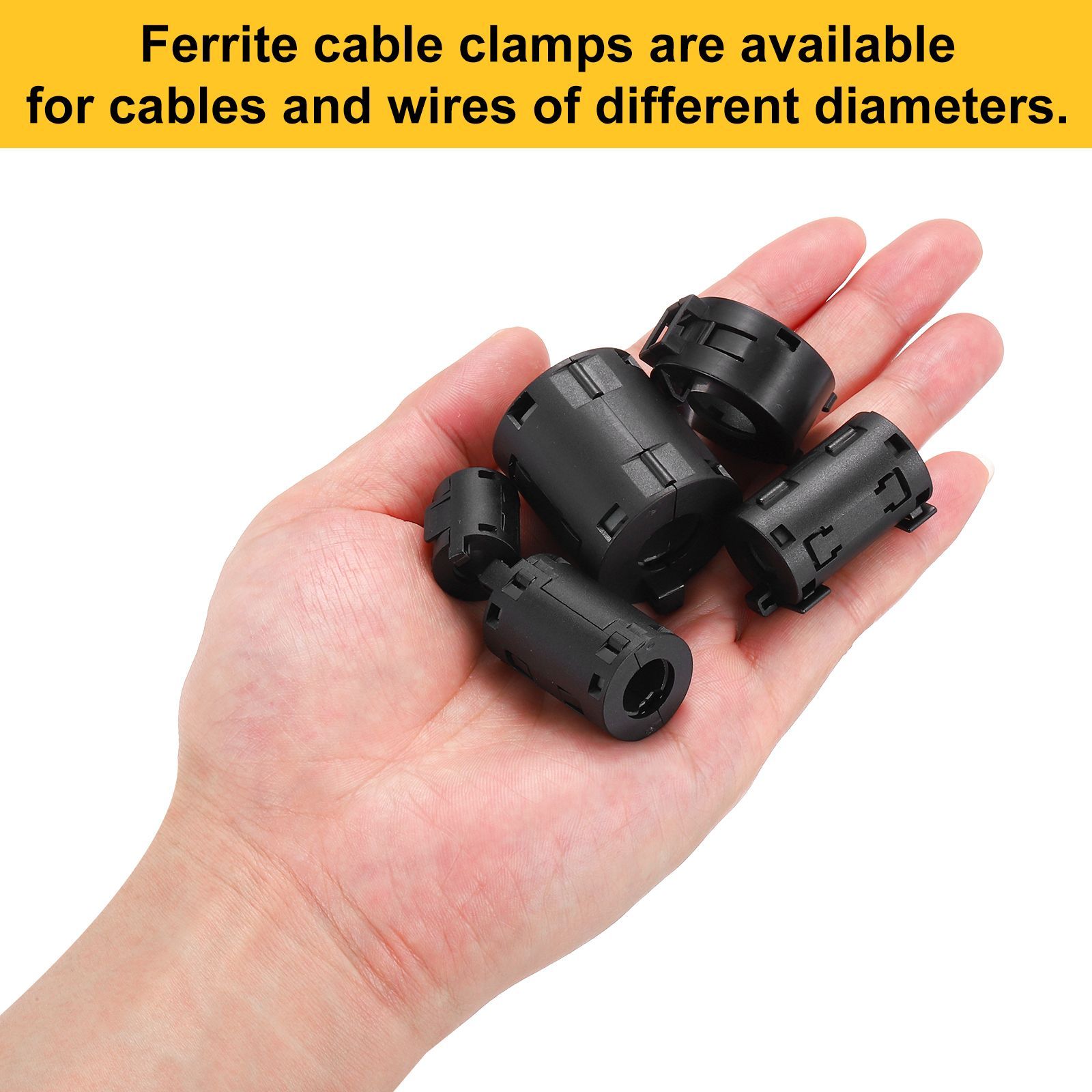 uxcell 電子機器・産業用フェライトフィルターリングコア RFI/E M I