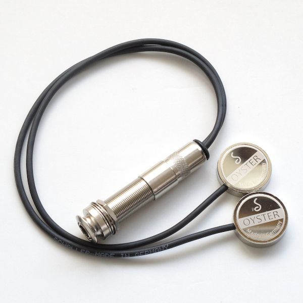 新品 Schaller オイスターピックアップ D/S(Double/Socket)Nickel アコースティック用ピックアップ Oyster Pickup 723 MADE IN GERMANY.