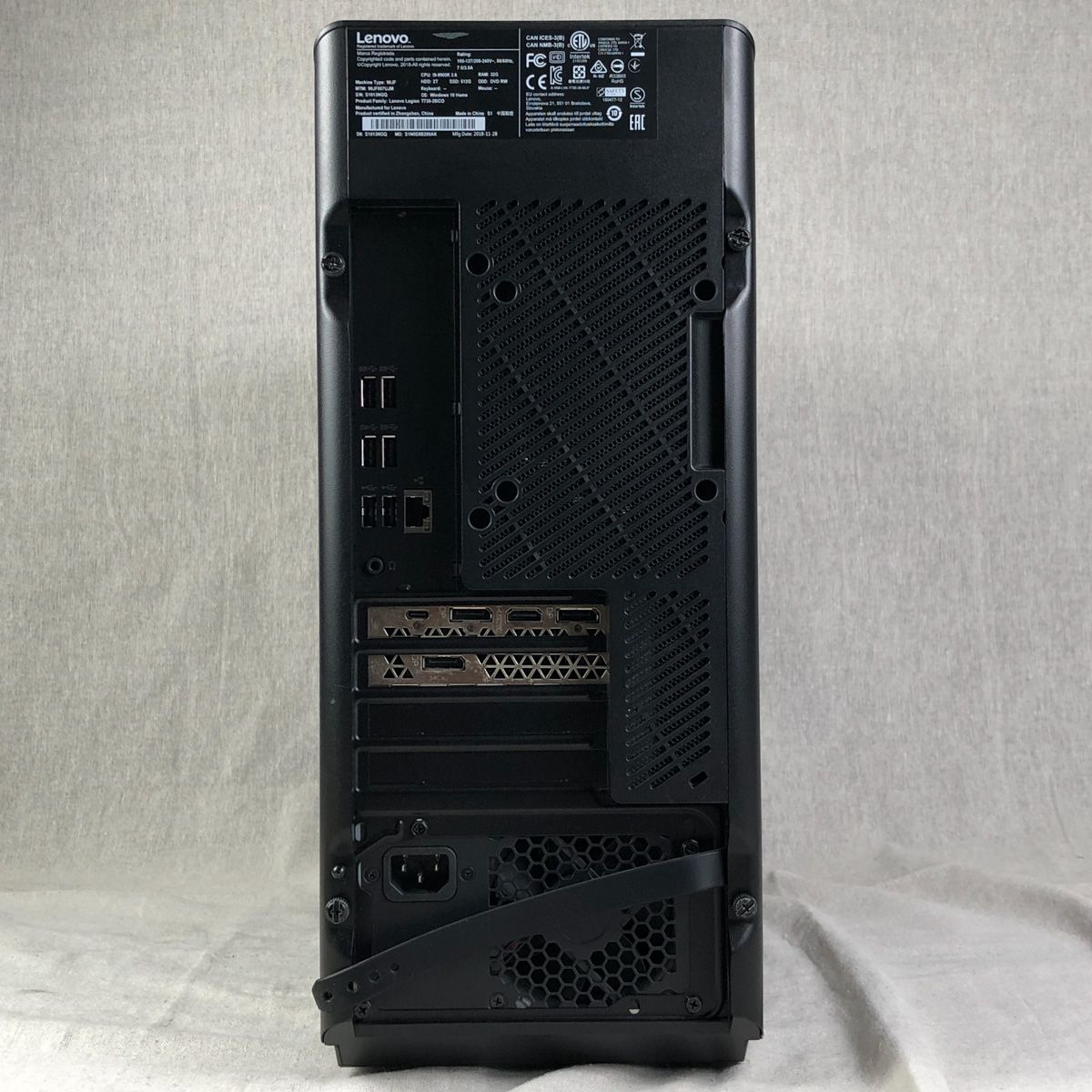 ゲーミングPC Lenovo Legion レノボ レギオン T730-28ICO【RTX 2080/i9 
