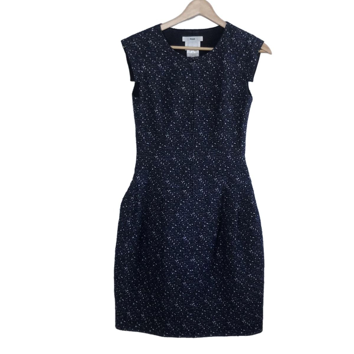 Rene(ルネ) ワンピース サイズ34 S レディース - 黒×白×ブルー クルー