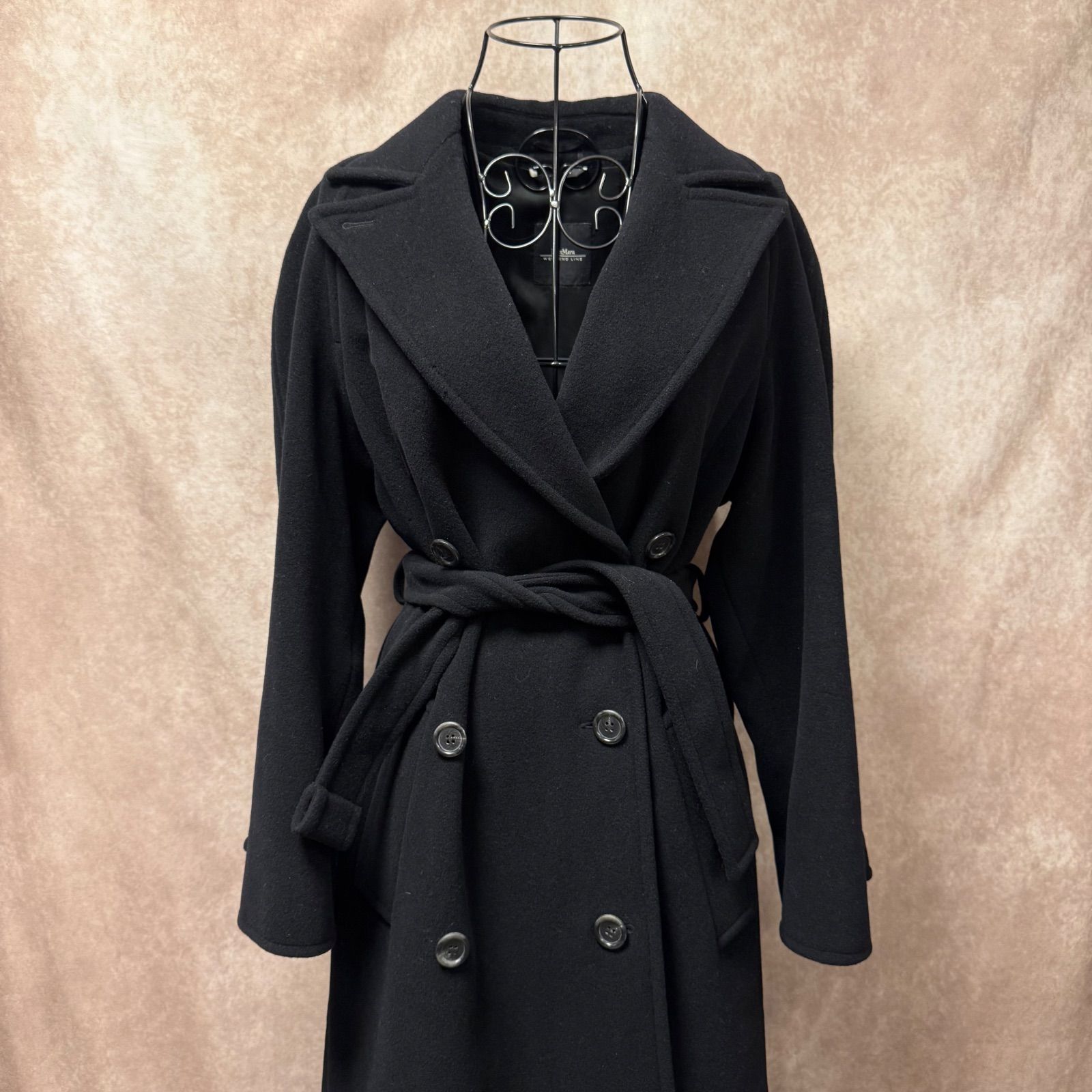 MaxMara WEEKEND マックスマーラ ウィークエンド 黒 ロングコート