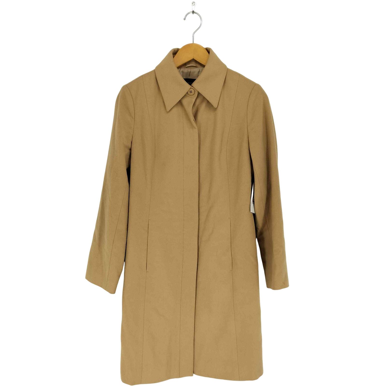 クイーンズコート QUEENS COURT pure cashmere カシミヤ100 比翼ステン