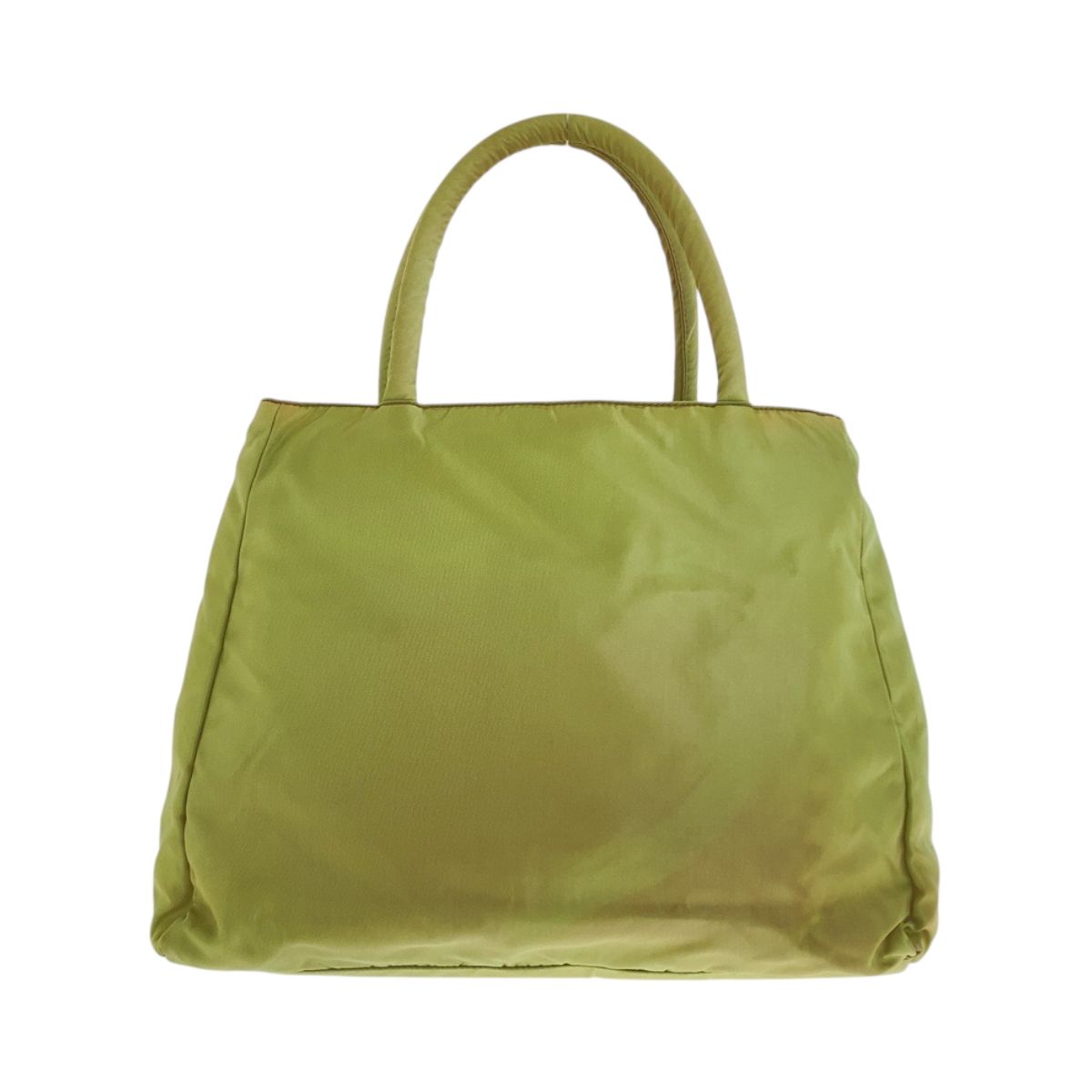 PRADA プラダ テスート 三角ロゴプレート グリーン シルバー金具