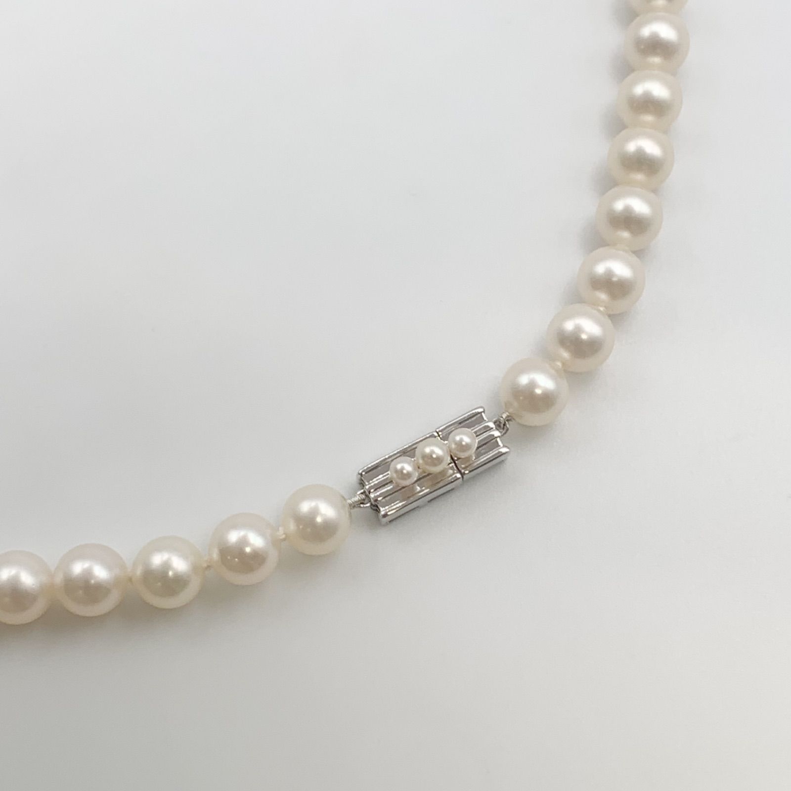 最終価格】【中古】ミキモト MIKIMOTO アコヤ真珠7.5-8mm パール 