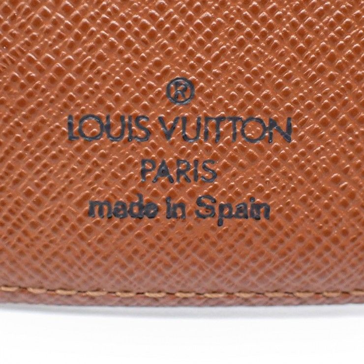 訳アリ LOUIS VUITTON ルイ ヴィトン アジェンダPM R 20005 モノグラムキャンバス ブラウン ユニセックス のり 手帳カバー 