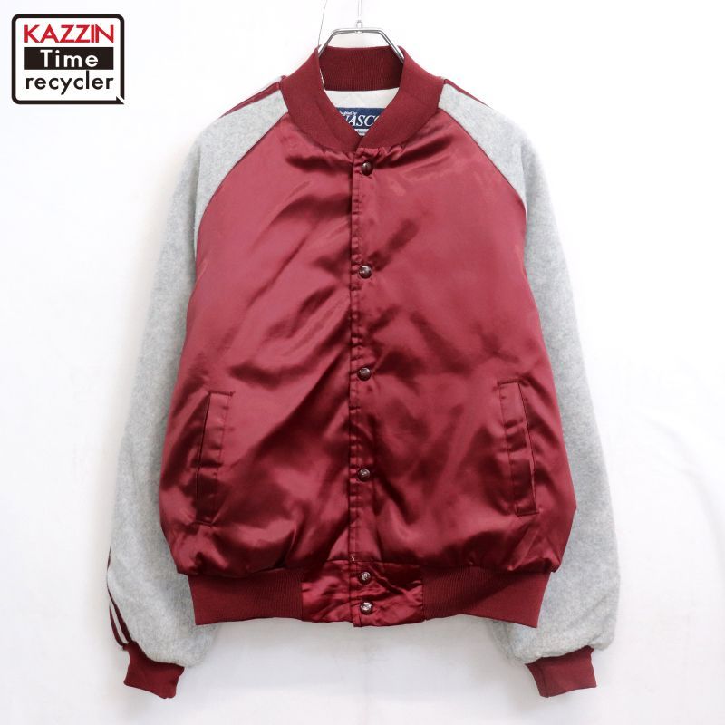 80s USA製 vintage NASCO 中綿 フリース切り替え スタジャン メンズ 