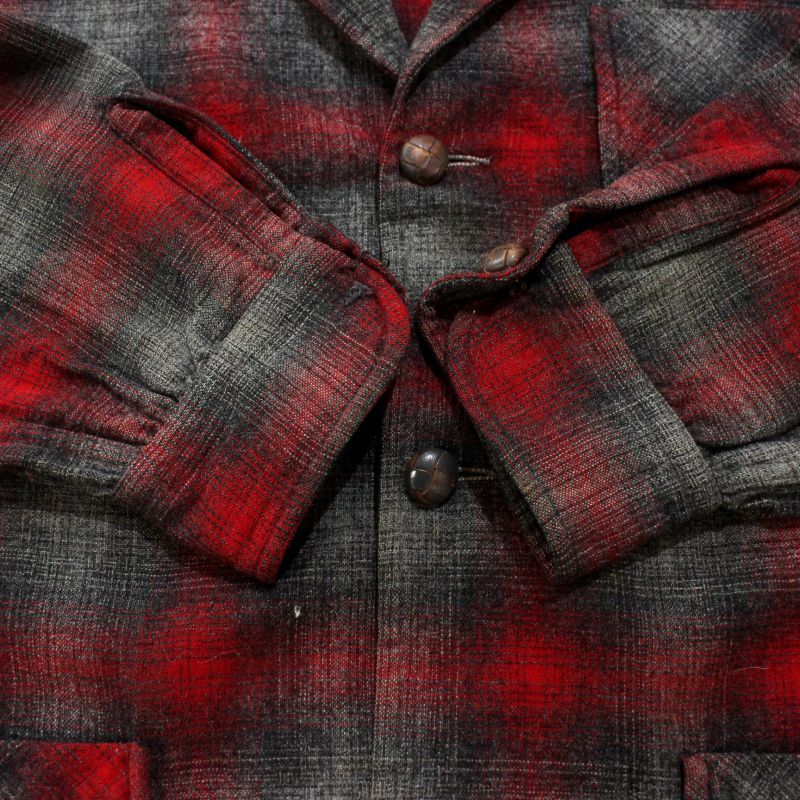 50s vintage PENDLETON オンブレチェック柄 ウール イージー