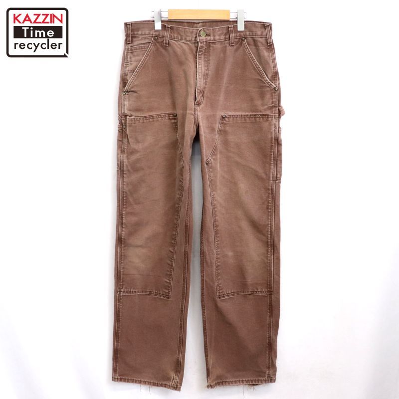 00s USA製 Carhartt ワーク ダブルニー ダック ペインターパンツ メンズ 表記34×34サイズ