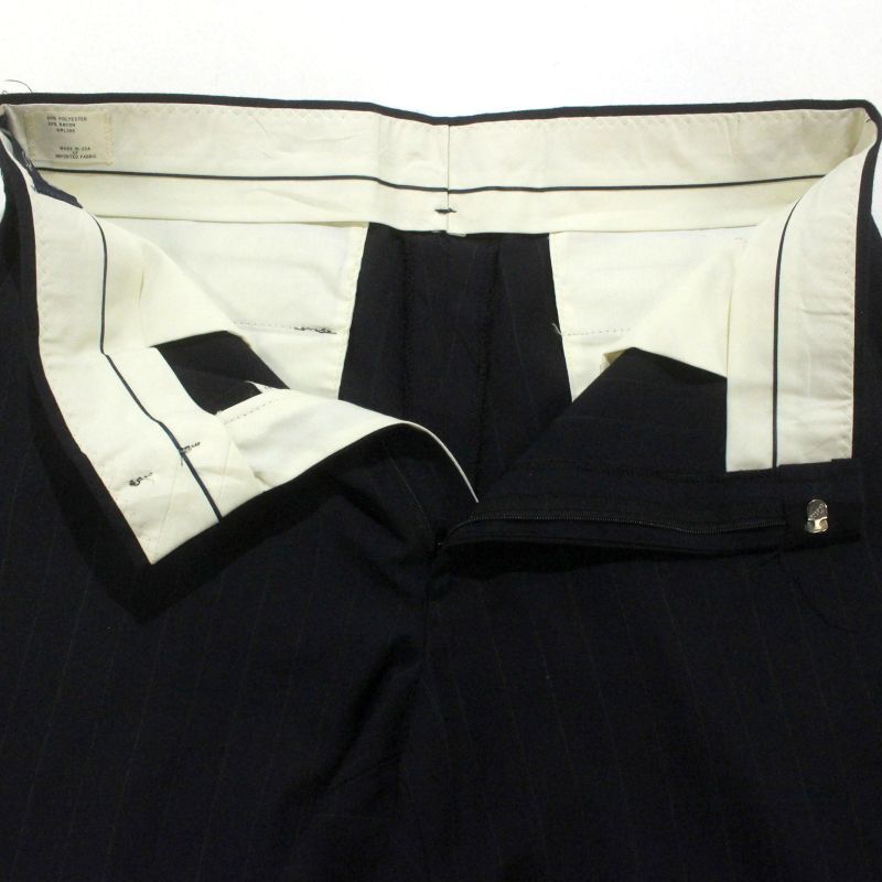 80s USA製 vintage HAGGAR ハガー ストライプ柄 スラックスパンツ