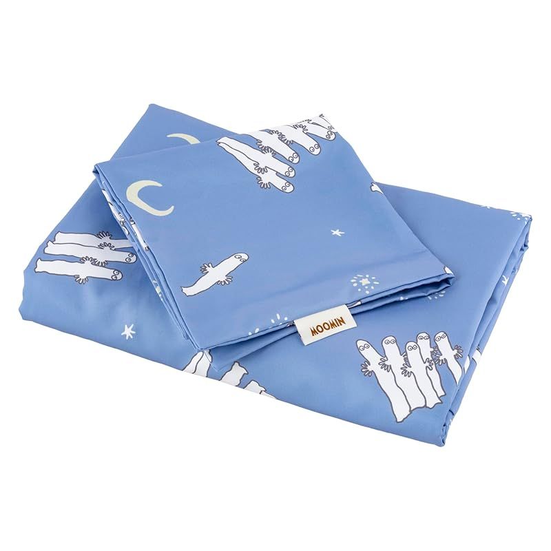 MORIPiLO 布団カバー セット ムーミン ニョロニョロ 掛け布団カバー 150 x 210 cm 枕カバー 43 63 パープル 可愛い 北欧 おしゃれ まくらのモリシタ 427541