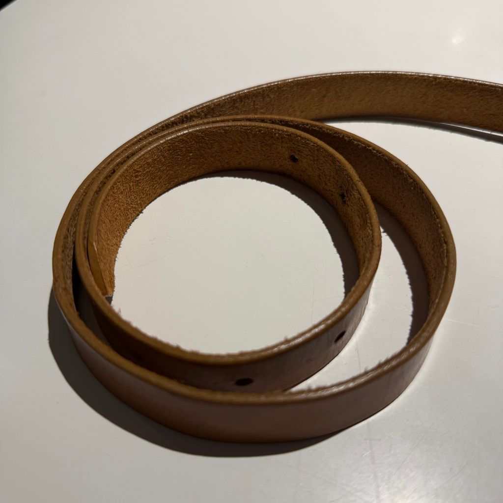 kolor カラー 21AW Double Buckle Leather Belt ダブルバックル レザー