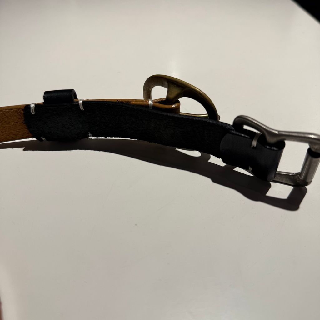 kolor カラー 21AW Double Buckle Leather Belt ダブルバックル レザー