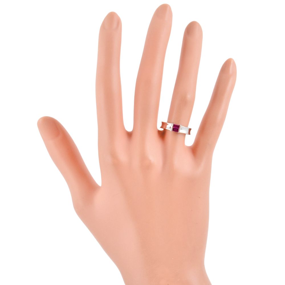 ティファニー Tiffany&Co. スタッキング バンド リング 指輪 ルビー 約