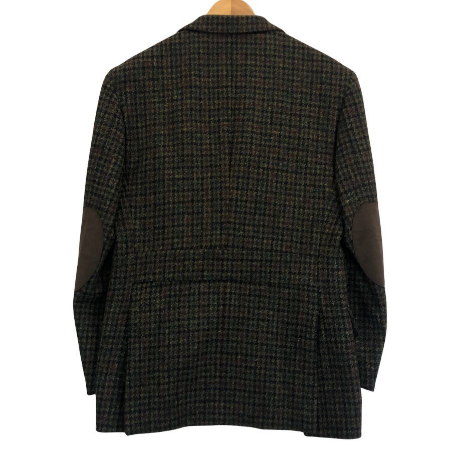 ラグラックス ゴールド ハリスツイード テーラードジャケット エルボー