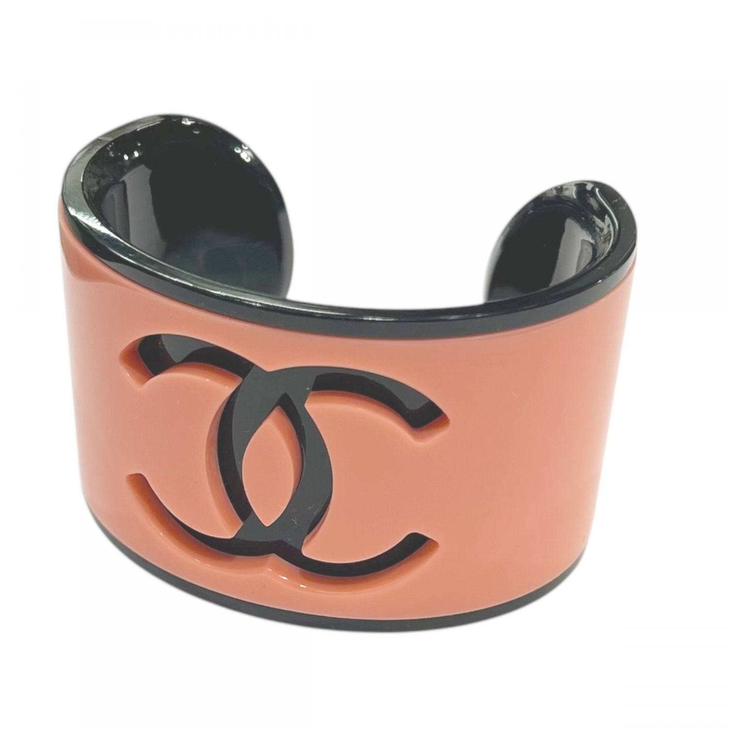 中古】 CHANEL シャネル アイコンココマーク プラスチック バングル