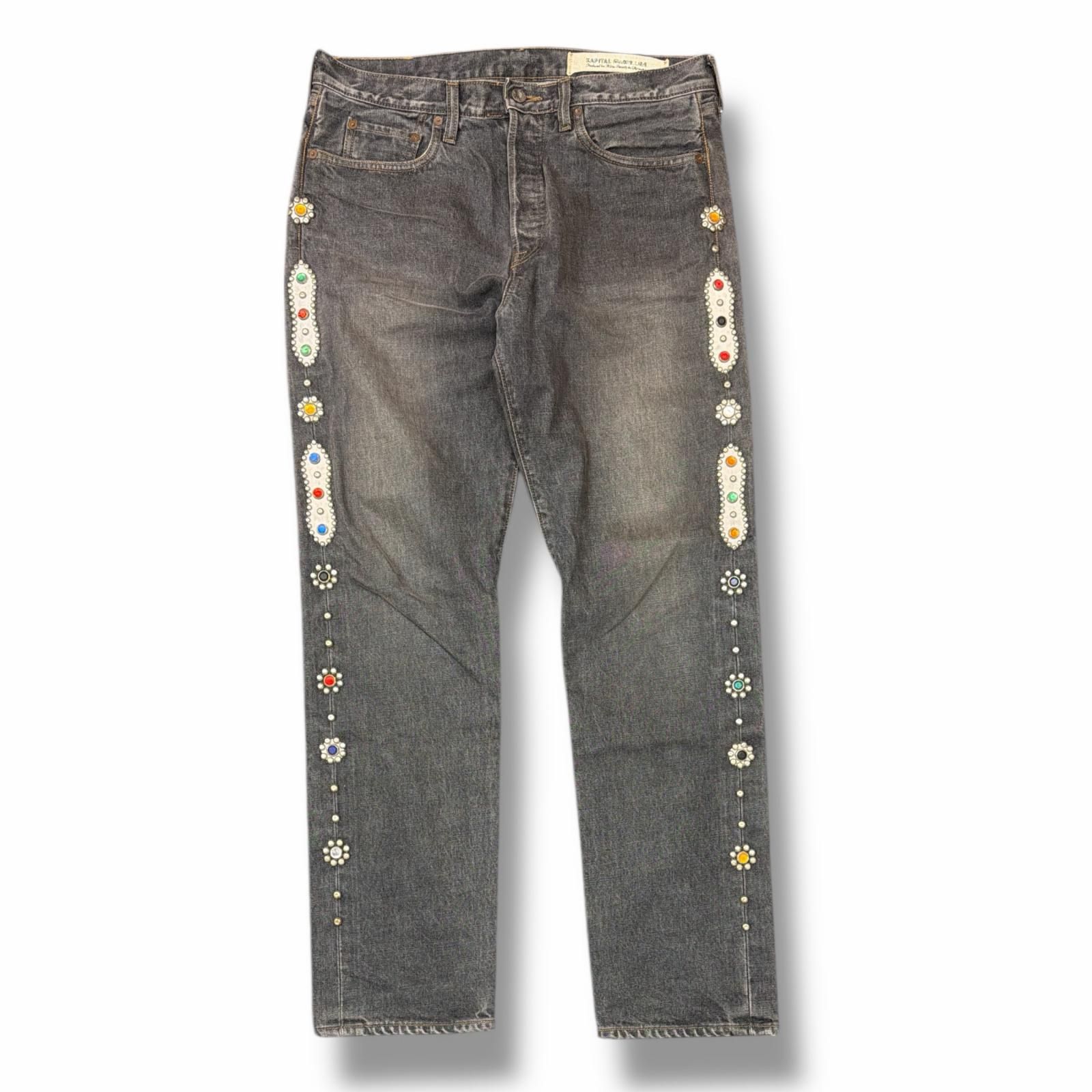 KAPITAL モンキーCISCO 14ozブラックデニム ジーンズ キャピタル EK