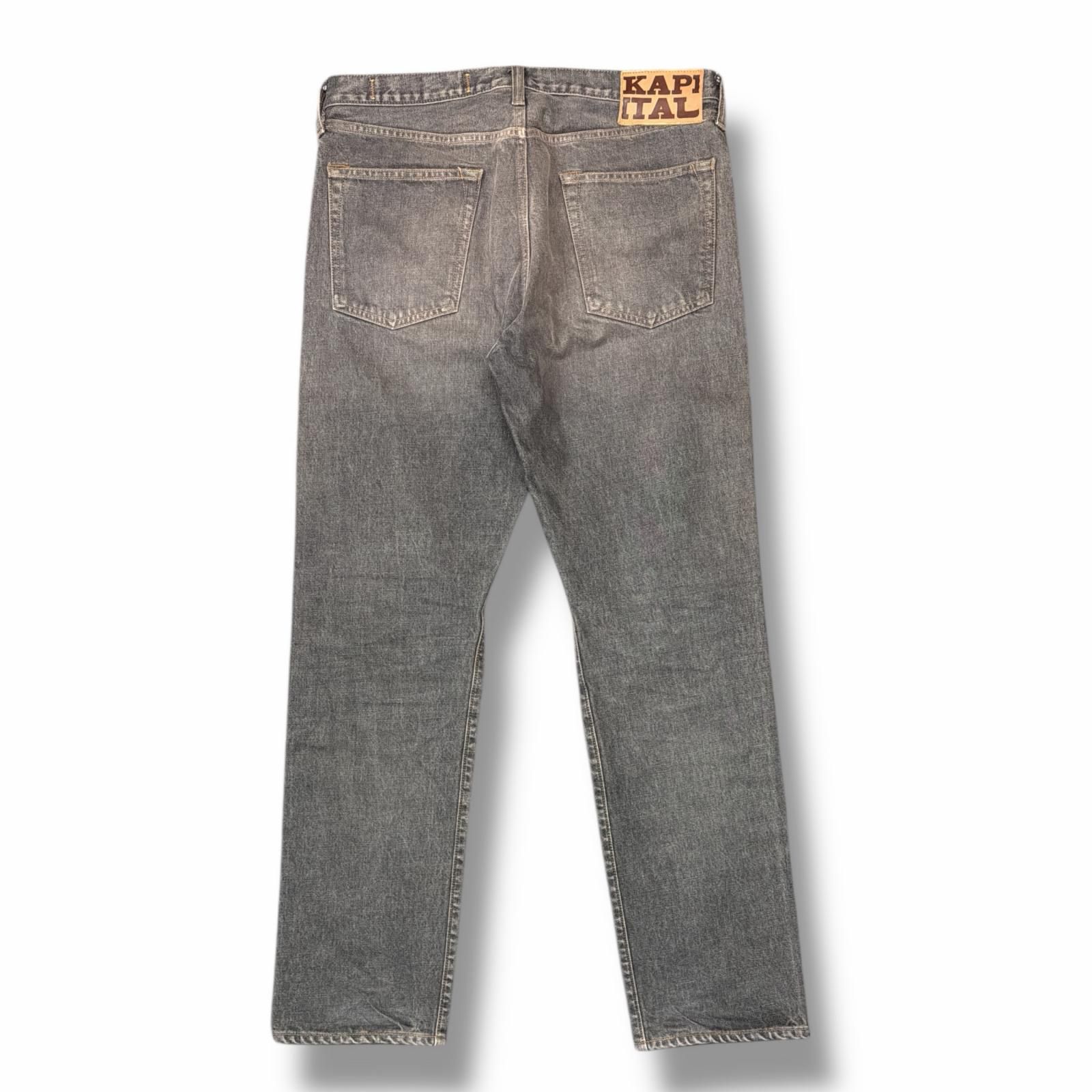KAPITAL モンキーCISCO 14ozブラックデニム ジーンズ キャピタル EK