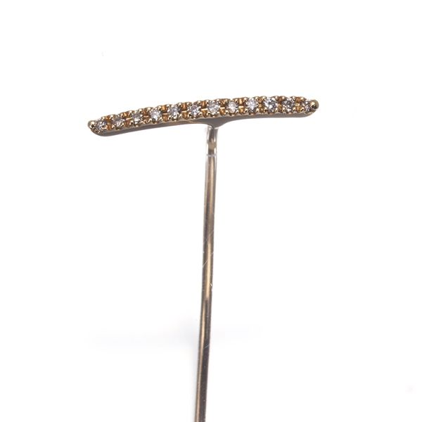 ヒロタカ ピアス ダイヤ ダイヤモンド 0.06ct トラぺーズ Trapeze