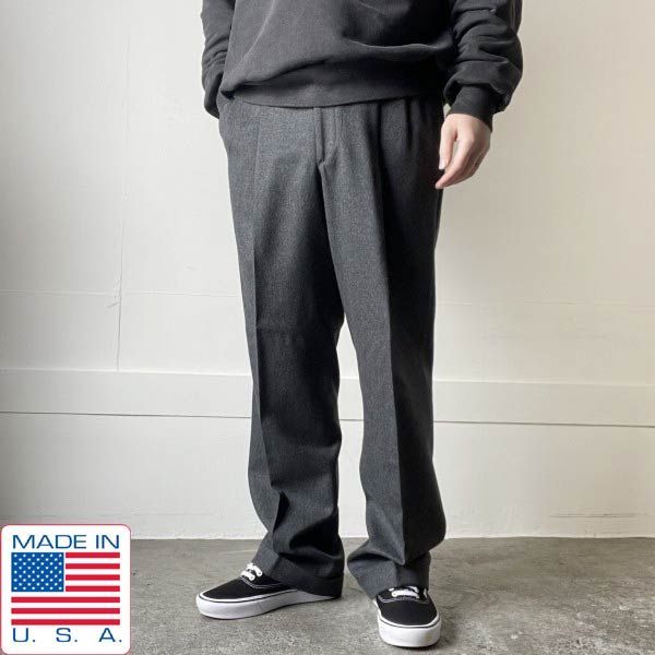 極美品 70s-80s USA製 ノードストローム×CORBIN ウール ツータック