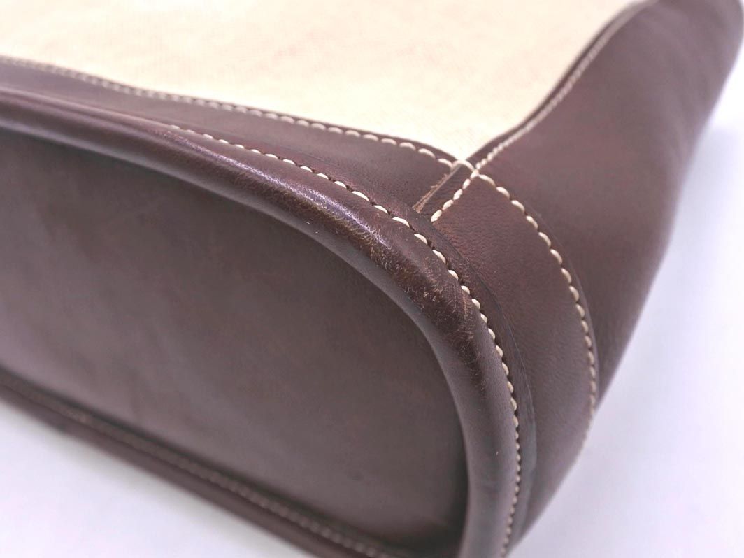 COACH コーチ 6122 キャンバス レザー 切替 トート バッグ ベージュ