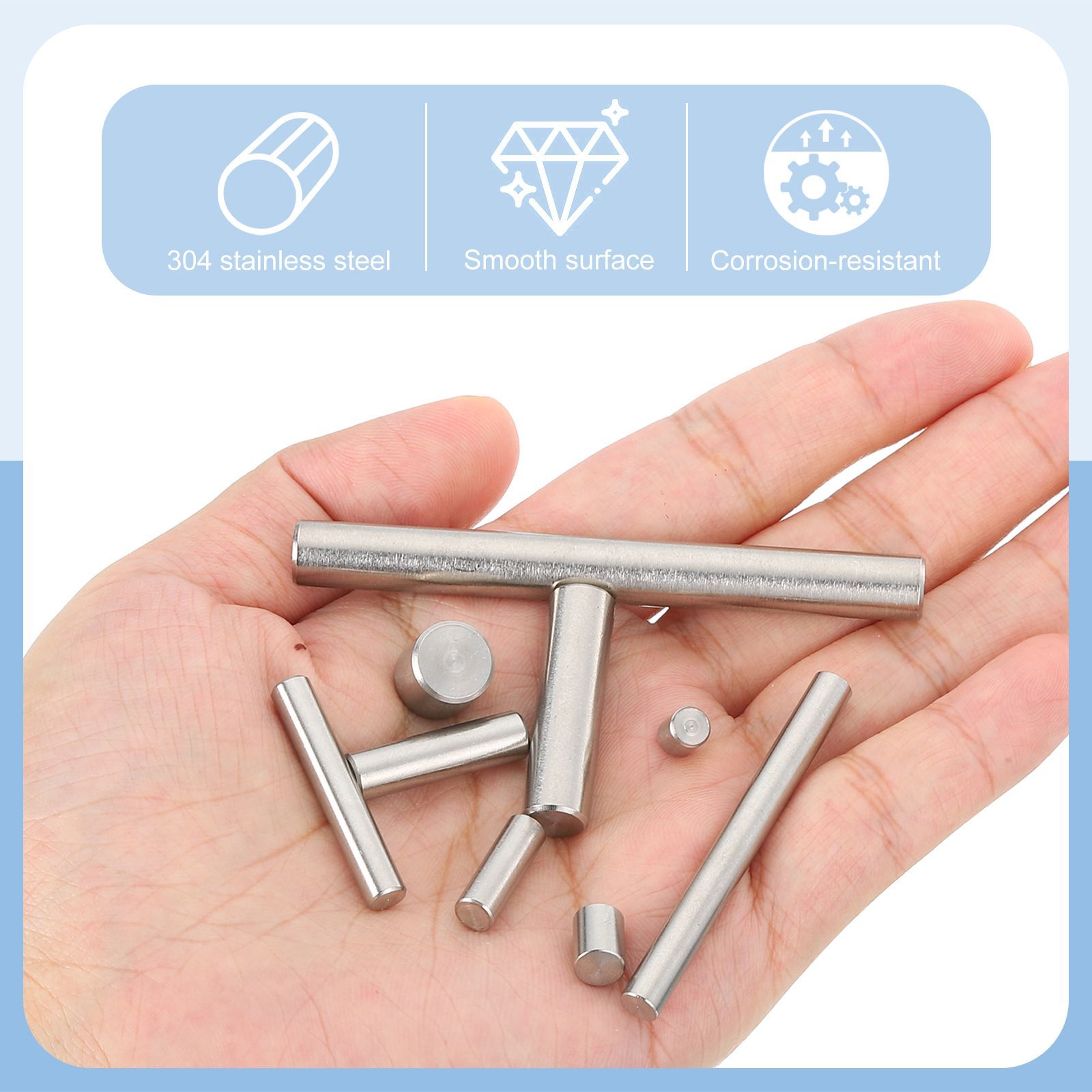 uxcell 120個 平行ピン M1.5×16mm ダボピン ダボ 棚サポート 棚受け 棚板 304ステンレス 家具 扉 つなぎ ジョイント 留め具  連結 修理部品 DIY - メルカリ uxcell 60個 M5x30mm 304ステンレススチールダボピン、円筒形シェルフサポートペグピンパラレルピンファスナー 機械製