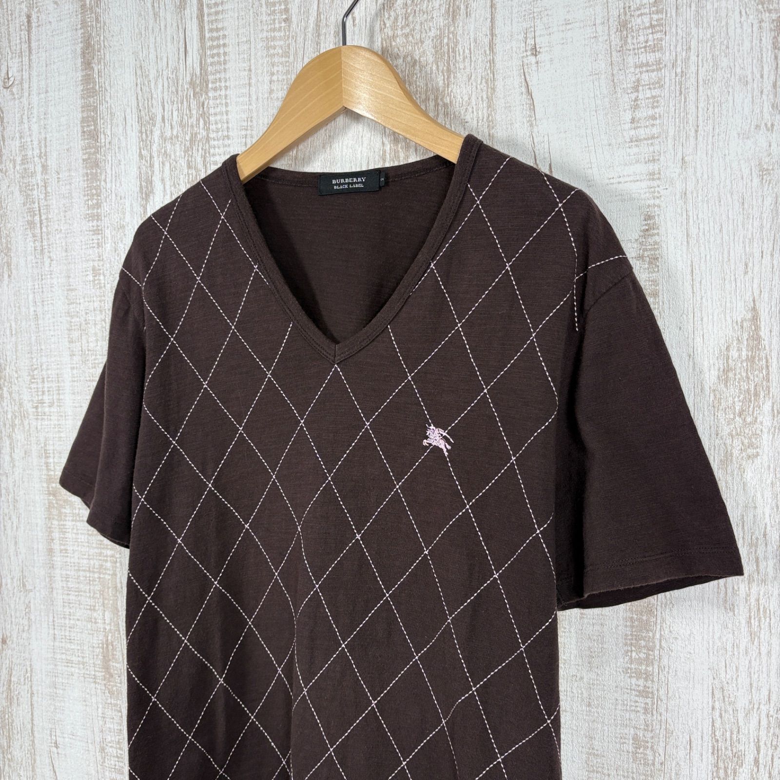 BURBERRY BLACK LABEL バーバリーブラックレーベル ホースロゴ刺繍 
