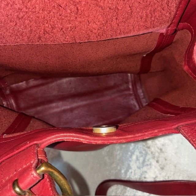 コーチ COACH オールドコーチ USA製 レッドグラブタンレザー