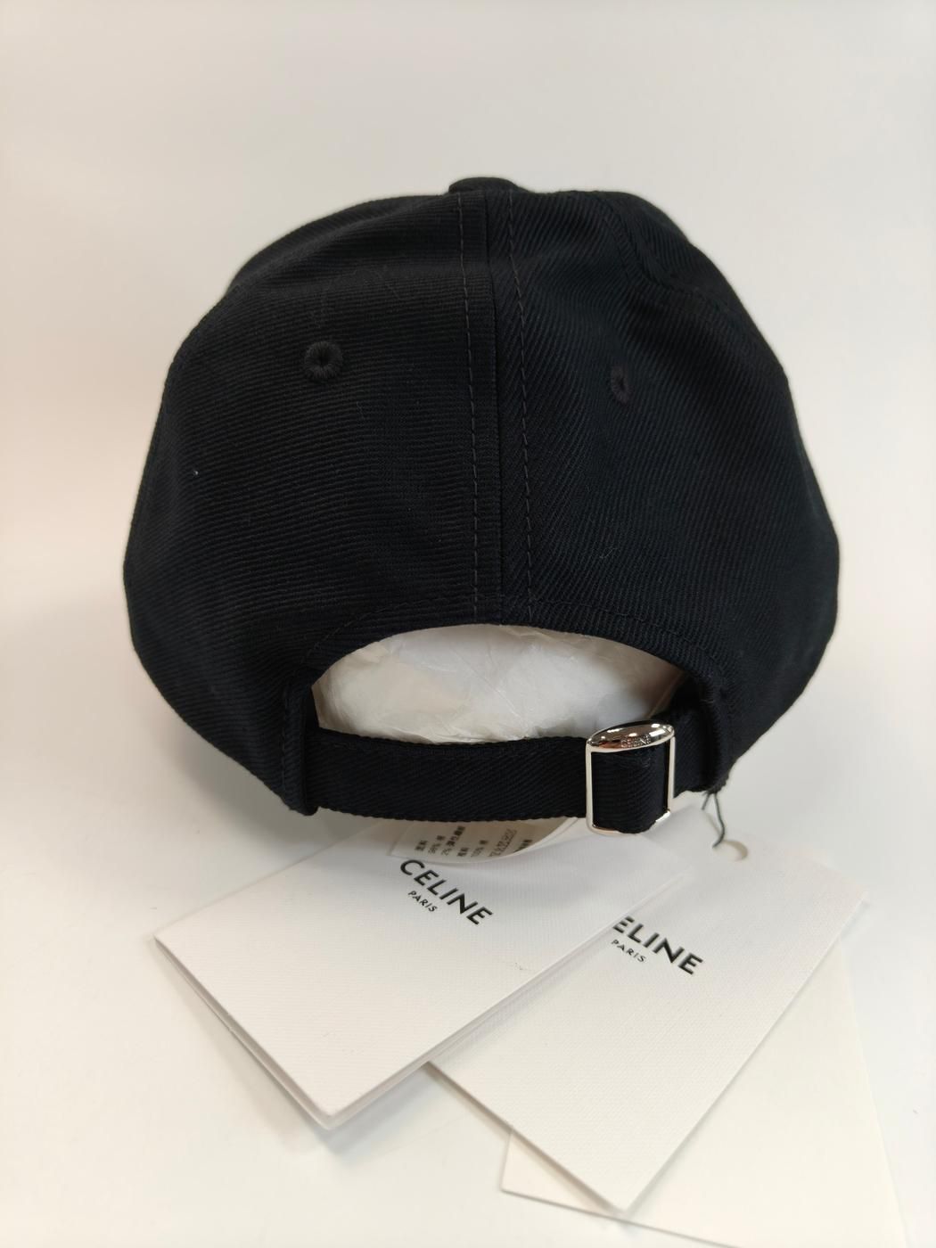 CELINE セリーヌ トリオンフ ベースボールキャップ ブラック 黒 管理