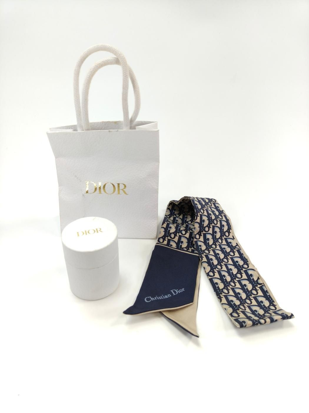 【正規品・箱あり】Dior ミッツァ スカーフ トロッター柄 Dior ディオール ミッツァ スカーフ トロッター ネイビー 管理番号