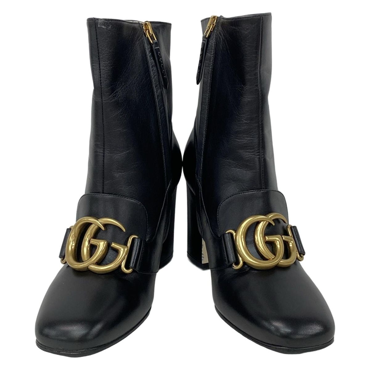 GUCCI(グッチ) ブーツ 36 1/2 レディース美品 - 549694 黒 ダブルG