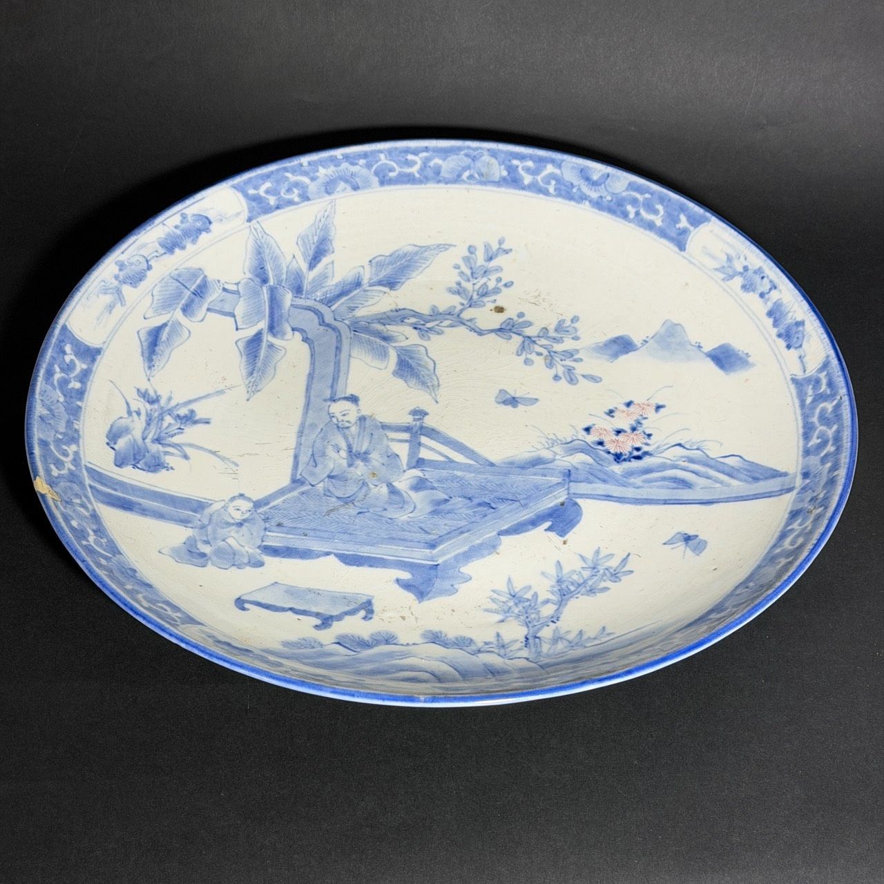 古伊万里 大皿 45.5センチ 一尺五寸 江戸期 飾り皿 - メルカリ