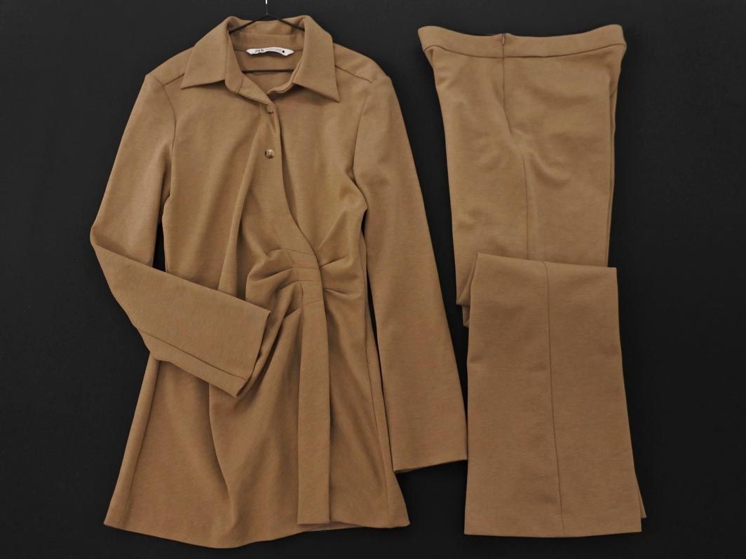 ZARA ザラ セットアップ ジャケット パンツ スーツ sizeM/ベージュ