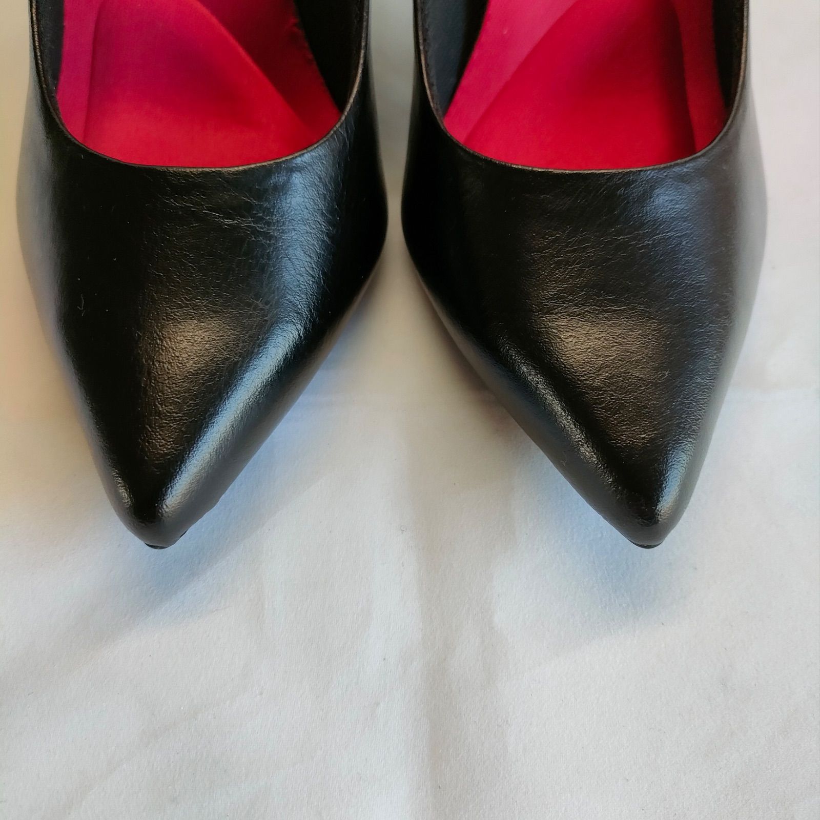 未使用品 KIBERA キビラ レザー パンプス ブラック 23.5cm セミ