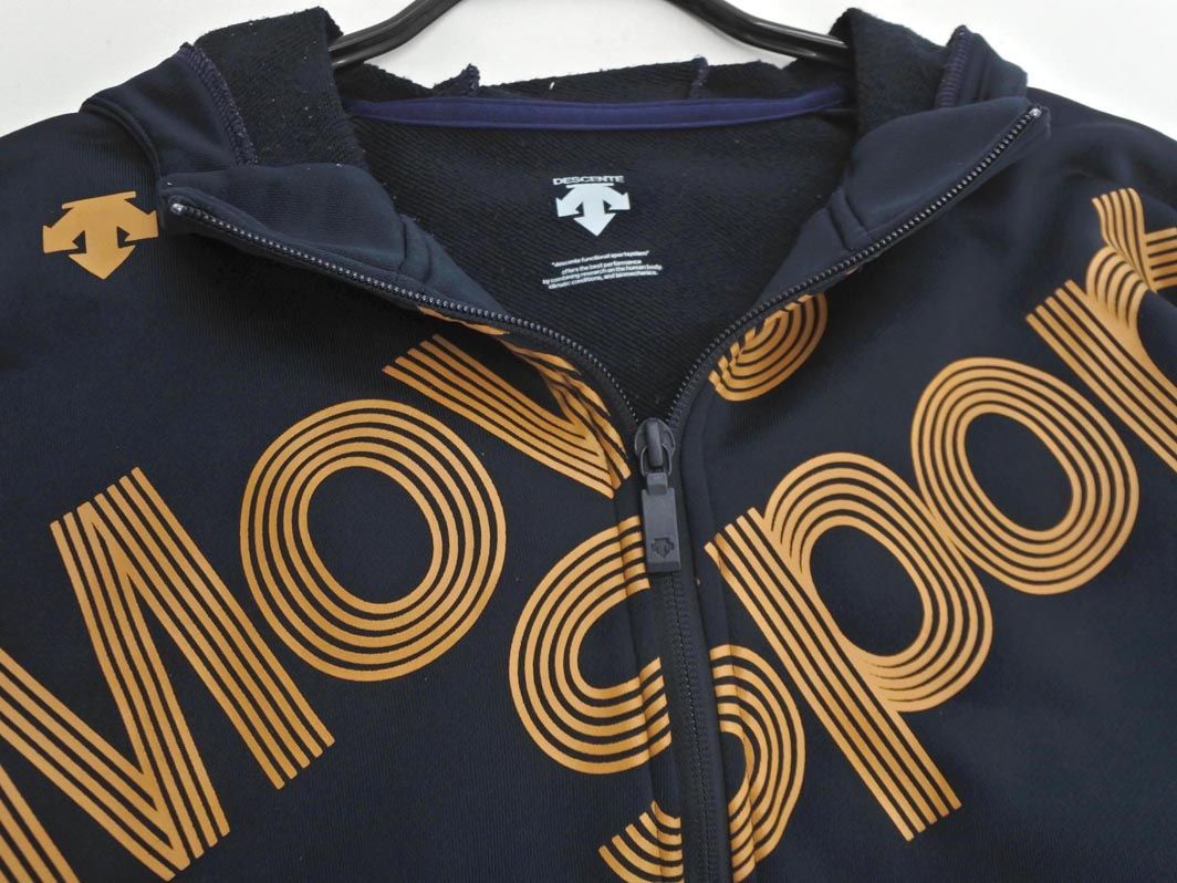 DESCENTE デサント ジップアップ パーカー sizeXO/紺 ◇□ メンズ