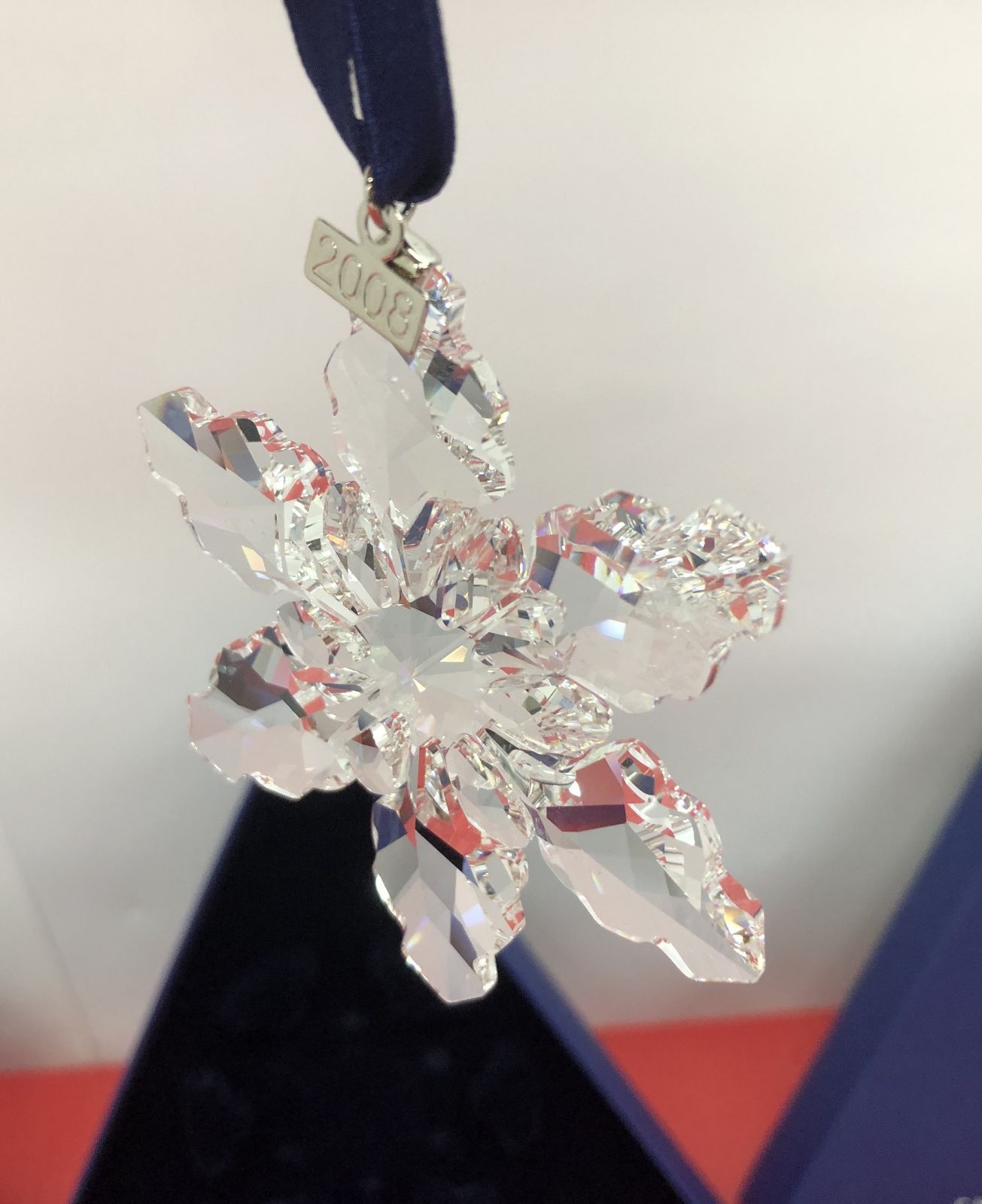  スワロフスキー クリスタル スノーフレーク オーナメント 2008 作品 冊子 証明書付き その他 クリスマス