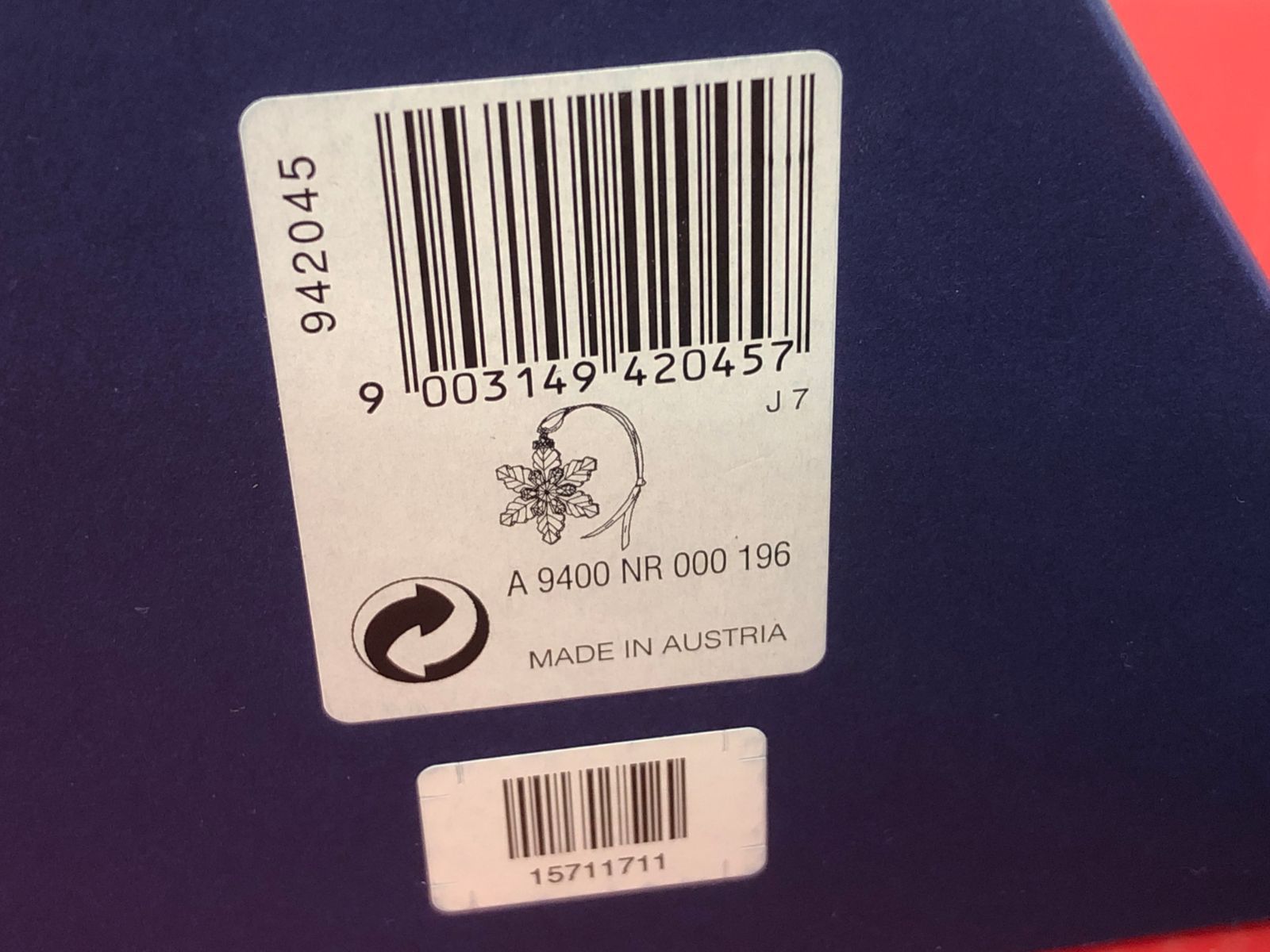 スノーフレーク オーナメント