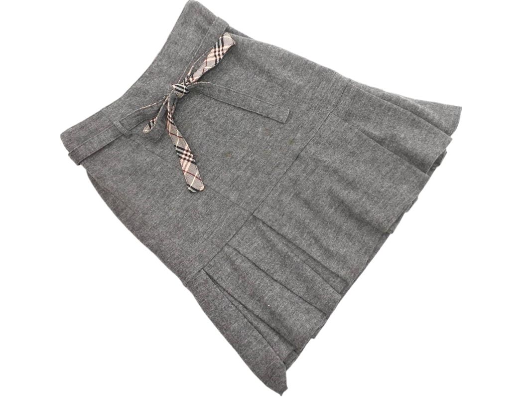 BURBERRY バーバリー BLUE LABEL ブルーレーベル ウール100% プリーツ