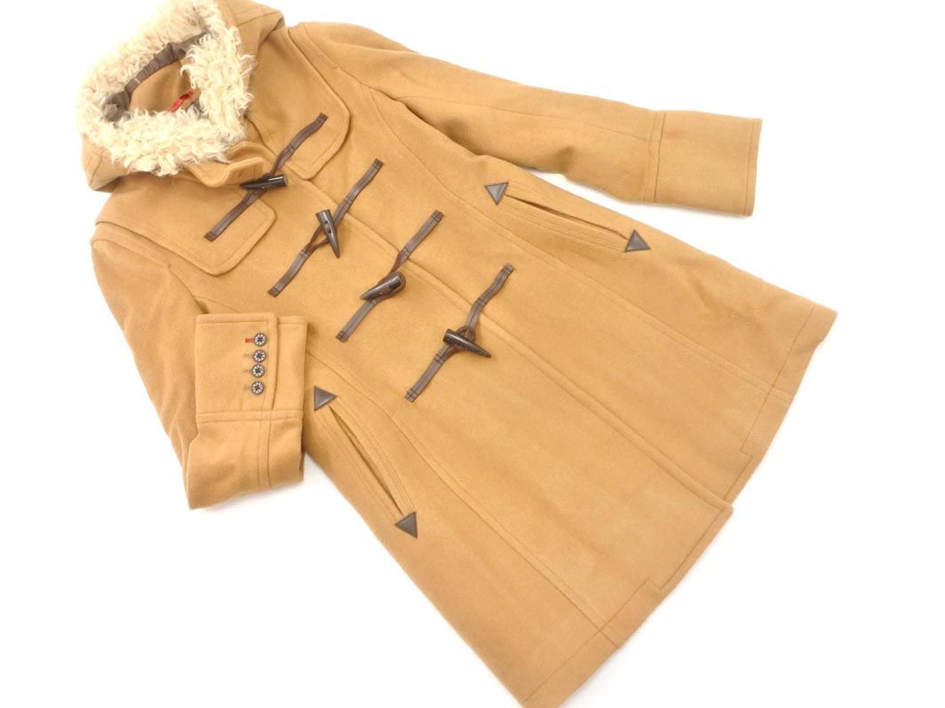 LOVELESS ラブレス ウール混 ダッフル コート size34/ベージュ