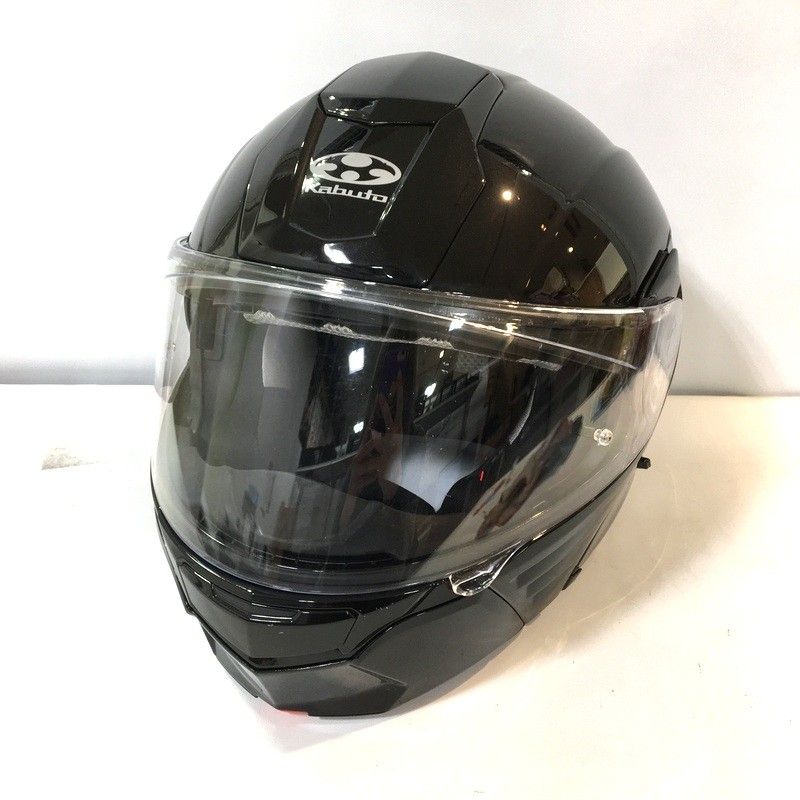 Kabuto KAZAMI Lサイズ ヘルメット ブラック ブラックメタリック Lサイズ OGKカブト KAZAMI カザミ システム